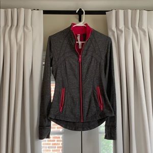 Lululemon Define jacket Grey & Hot Pink